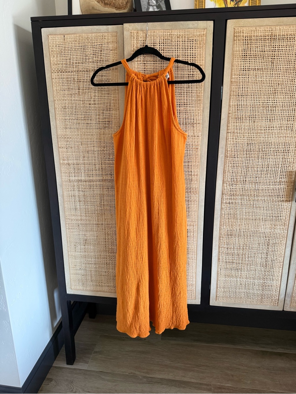 Evereve Orange Halter Maxi Dress - Picture 1 of 7